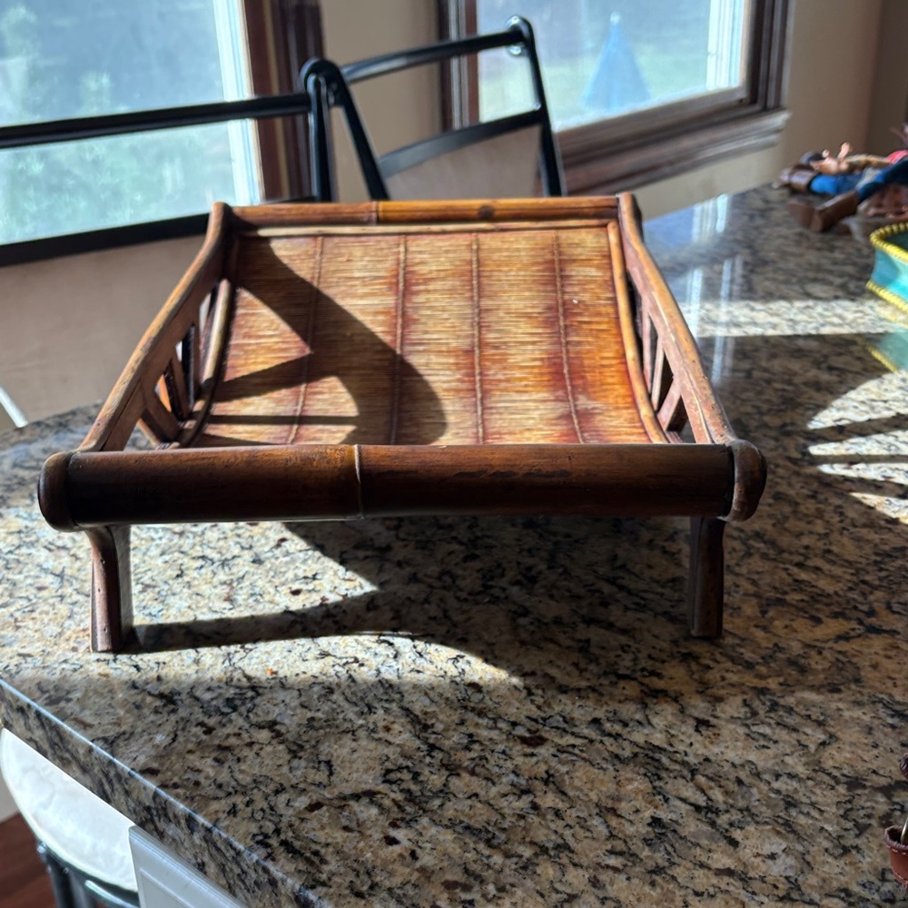 Rustic Brown Bamboo Storage Rack - Picture 4 of 4